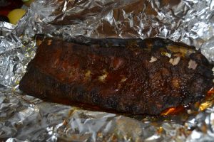 Wrap brisket in foil